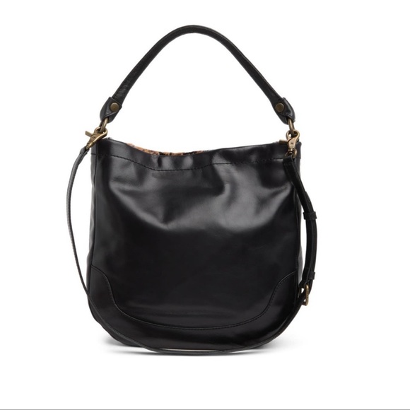 # Frye Black Leather Melissa Calf Hair Hobo / Shoulder / Crossbody Bag - Reemoly - Picture 3 of 16
